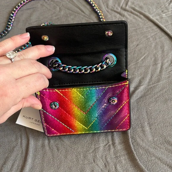 Kurt Geiger Multicolor Quilted Crossbody Bag - Picture 4 of 5